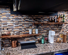 Load image into Gallery viewer, Custom Industrial Live Edge Shelf